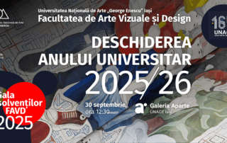 Deschiderea anului universitar 2025-2026 la Facultatea de Arte Vizuale și Design, UNAGE iași